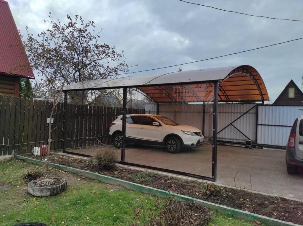 Прозрачные шторы ПВХ для навеса под автомобиль в Нововоронеже